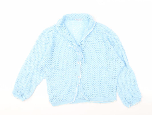 Womens UK Size M St Michael Blue Cardigan Jumper