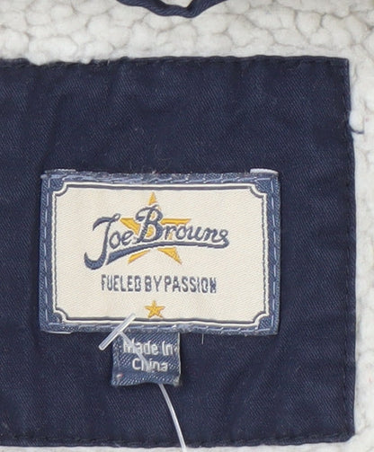 Joe Browns Boys Blue Hooded Jacket 6-7 Yrs with Pockets