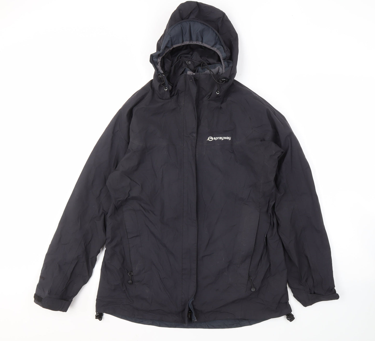 Sprayway Women's Black 3-in-1 Hooded Jacket Size 10