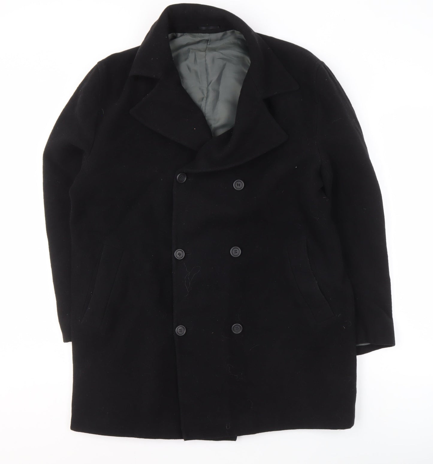 Willson Women's Black Wool Blend Pea Coat Size M