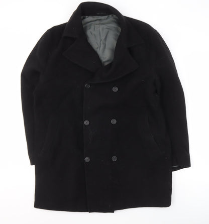 Willson Women's Black Wool Blend Pea Coat Size M