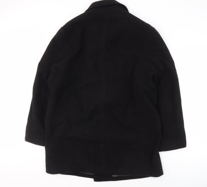 Willson Women's Black Wool Blend Pea Coat Size M