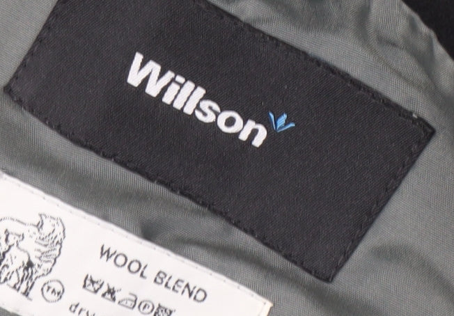 Willson Women's Black Wool Blend Pea Coat Size M
