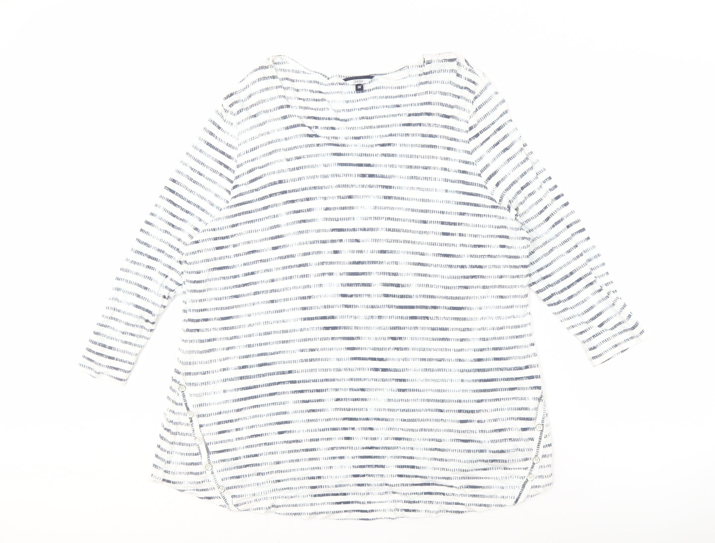 Womens UK Size 18 DASH White Basic T-Shirt