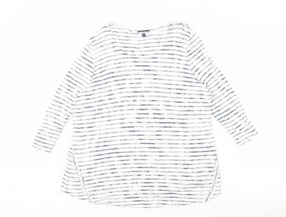 Womens UK Size 18 DASH White Basic T-Shirt