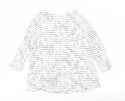 Womens UK Size 18 DASH White Basic T-Shirt