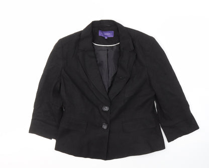 Autonomy Women's Black Linen Blazer Size 14