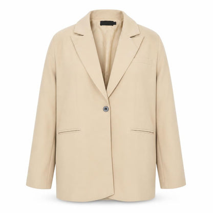 Womens UK Size 6 PRETTYLITTLETHING Regular Beige Blazer