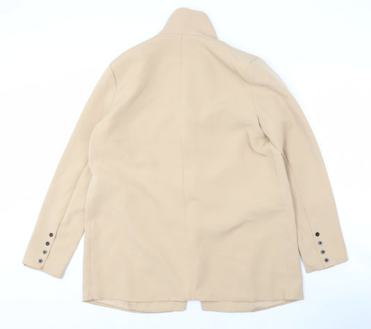 PrettyLittleThing Women Beige Blazer, UK 6, One-Button