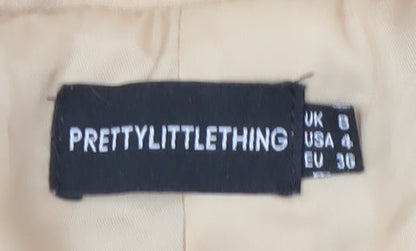 PrettyLittleThing Women Beige Blazer, UK 6, One-Button