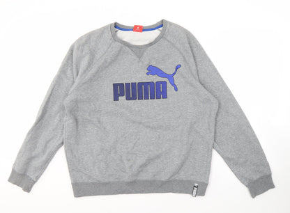 Mens UK Size XL PUMA Grey Pullover Sweatshirt