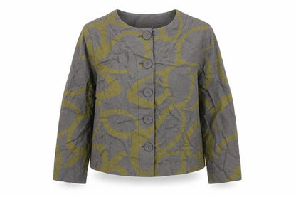 VIZ Women's Grey Multicoloured Jacket Size 12