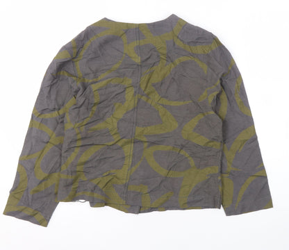 VIZ Women's Grey Multicoloured Jacket Size 12