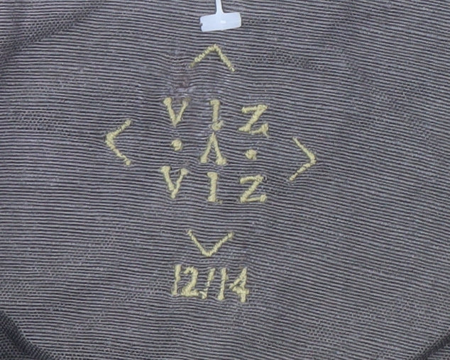 VIZ Women's Grey Multicoloured Jacket Size 12