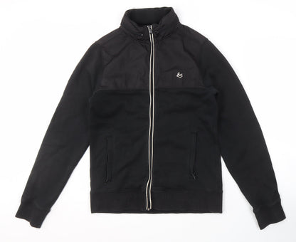 Mens UK Size S éS Black Bomber Jacket