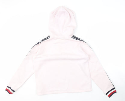 Tommy Hilfiger Women’s XS Pink Logo Pullover Hoodie