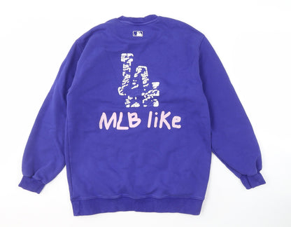 Mens UK Size S MLB Blue Pullover Sweatshirt