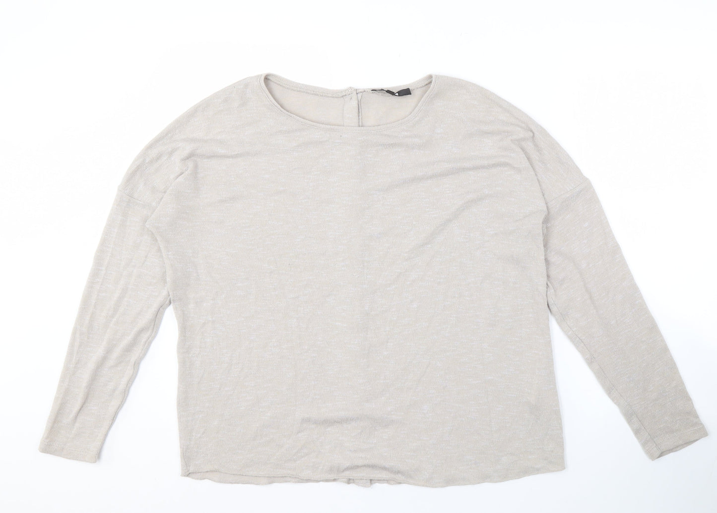 BIKBOK Women's Beige Cardigan M Long Sleeve Knit