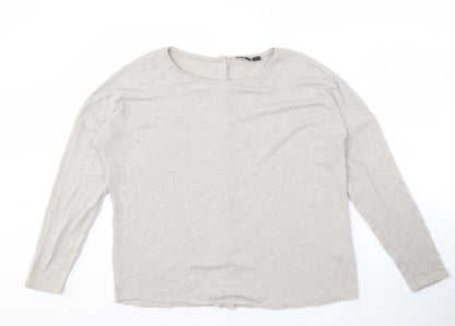 BIKBOK Women's Beige Cardigan M Long Sleeve Knit