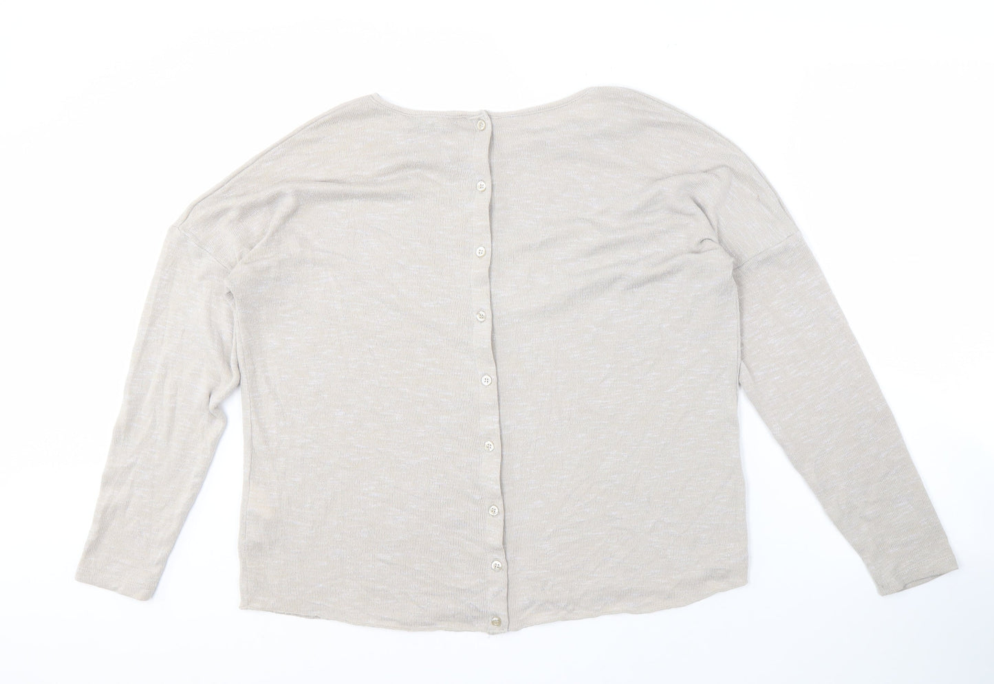 BIKBOK Women's Beige Cardigan M Long Sleeve Knit