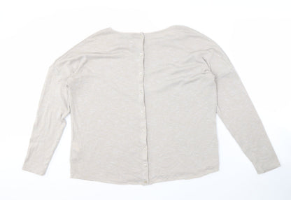 BIKBOK Women's Beige Cardigan M Long Sleeve Knit