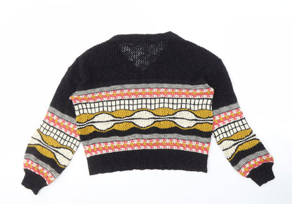 Womens UK Size S NEXT Multicoloured Pullover Jumper