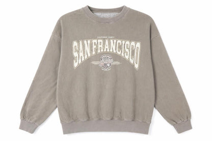 Mens UK Size L Pull & Bear Brown Pullover Sweatshirt