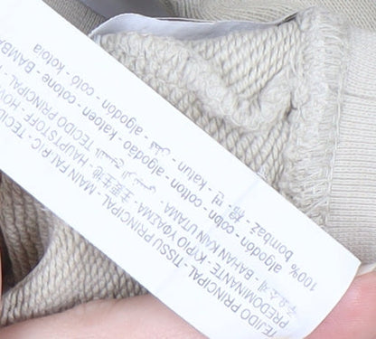 Zara Men's Beige Pullover Sweatshirt S