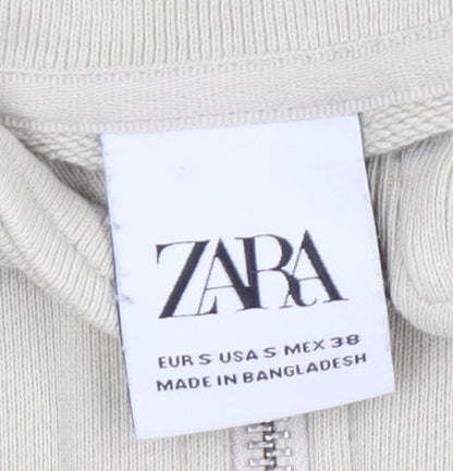 Zara Men's Beige Pullover Sweatshirt S