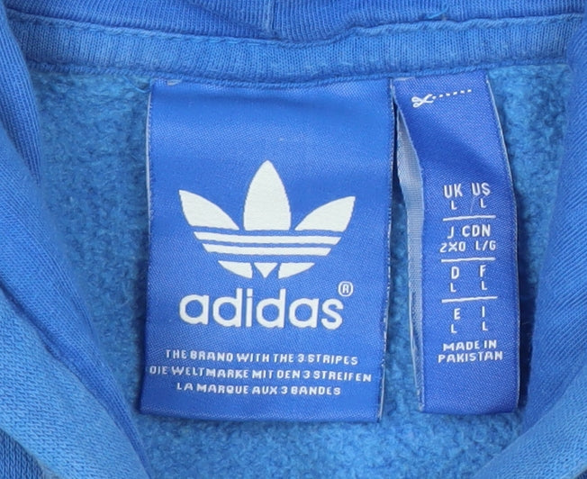 Adidas Men's Blue Pullover Hoodie Size L