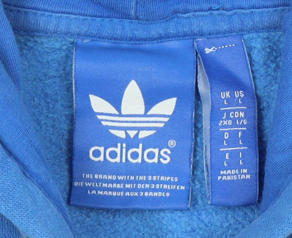 Adidas Men's Blue Pullover Hoodie Size L