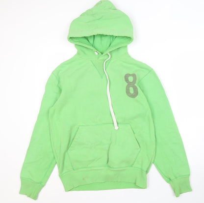 Mens UK Size XS Jack Wills Green Pullover Hoodie