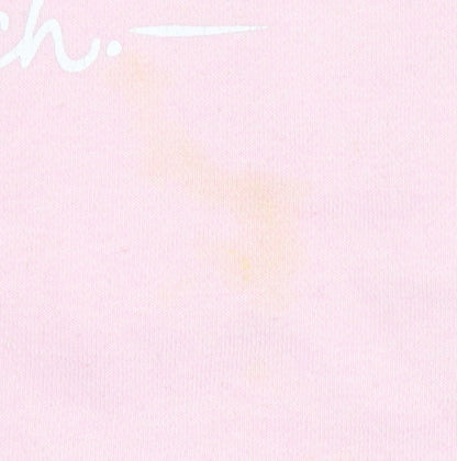 Bench Women's Pink Cotton Blend Crew Neck Sweatshirt Size M