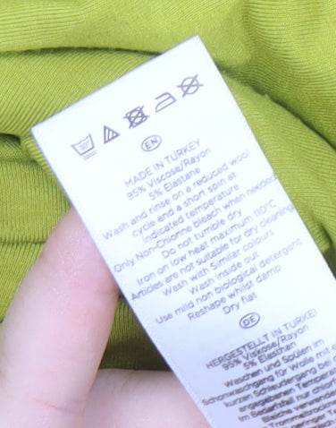 Womens UK Size S Hobbs Green Basic T-Shirt
