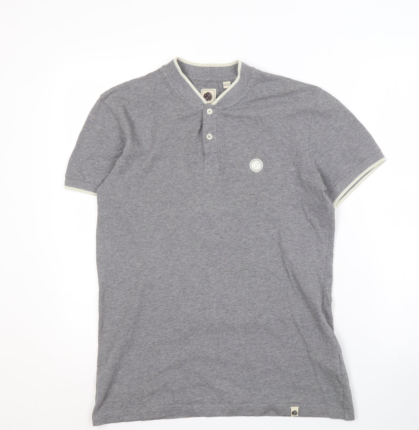 Pretty Green Men's Grey XS Short Sleeve Polo Shirt