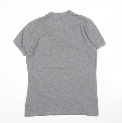 Pretty Green Men's Grey XS Short Sleeve Polo Shirt