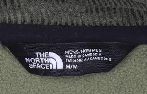 The North Face Men's Green 1/4 Zip Sweatshirt - Medium