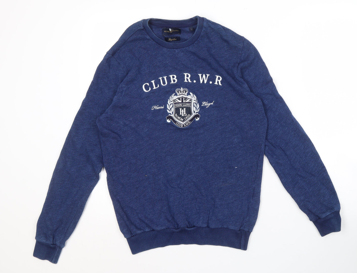 Henri Lloyd Men's Blue Cotton Pullover Jumper S