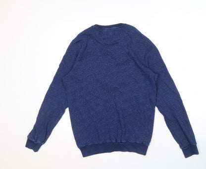 Henri Lloyd Men's Blue Cotton Pullover Jumper S