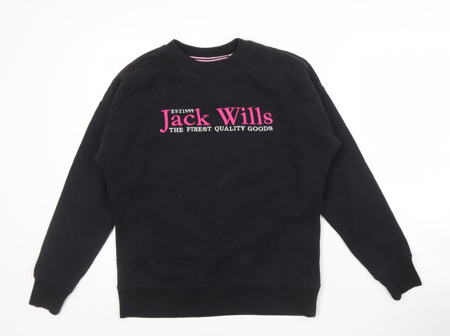Womens UK Size 6 Jack Wills Black Pullover Sweatshirt