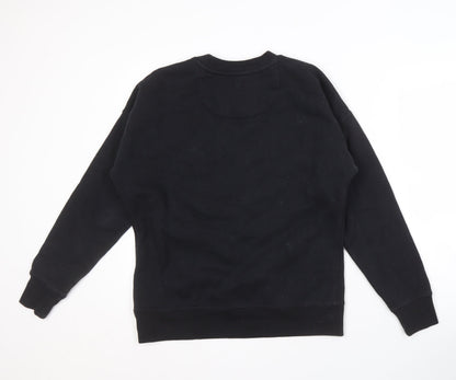 Womens UK Size 6 Jack Wills Black Pullover Sweatshirt