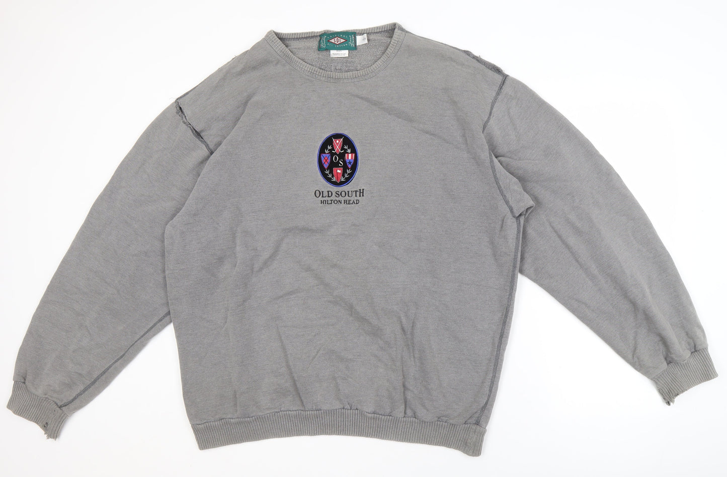 SDI Men's Grey Pullover Sweatshirt, Size L