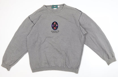 SDI Men's Grey Pullover Sweatshirt, Size L