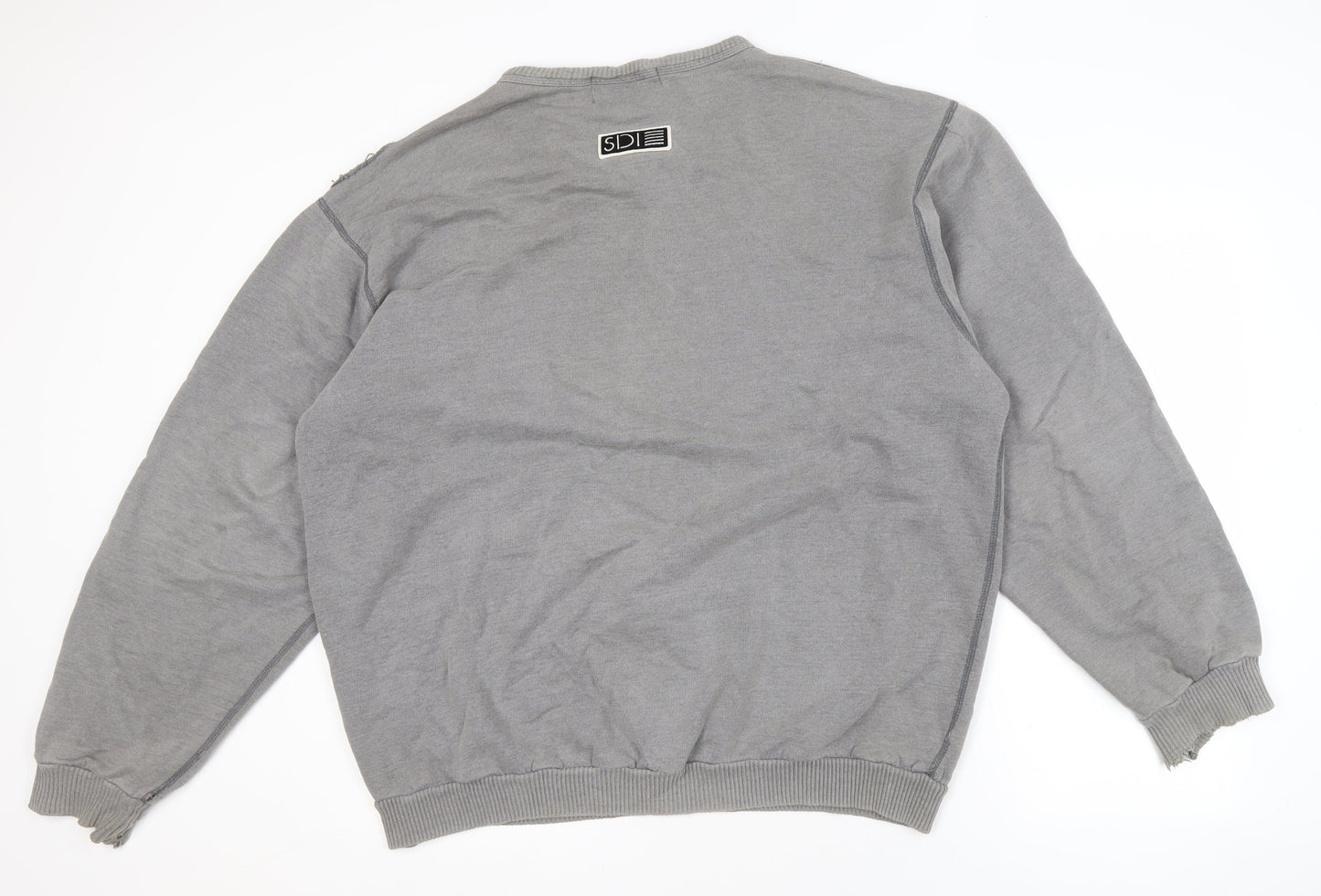 SDI Men's Grey Pullover Sweatshirt, Size L