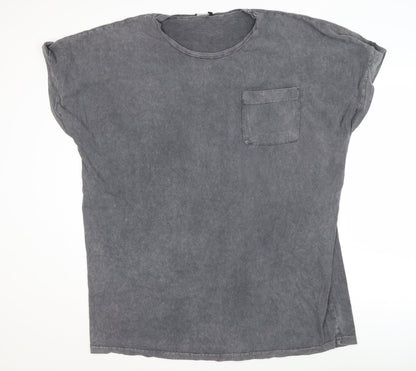 boohoo Women's Grey Relaxed T-Shirt, Size 18