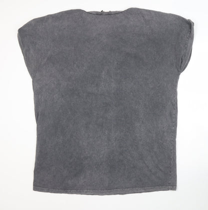 boohoo Women's Grey Relaxed T-Shirt, Size 18