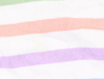 Cotton Traders Women's Multicoloured Striped Jumper Size 12