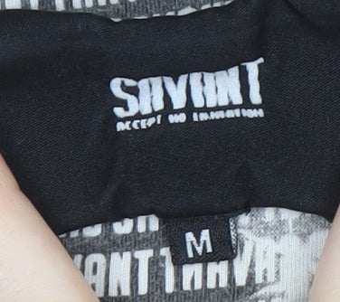 Savant Men's Black Cotton Colourblock T-Shirt