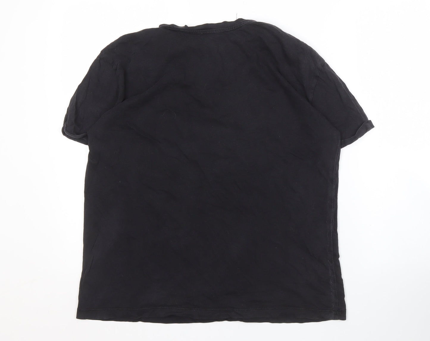 MNG Men's Black XS Rock Graphic T-Shirt