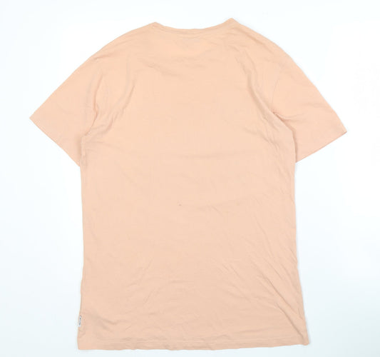 Only & Sons Men's Beige XS Graphic Print T-Shirt